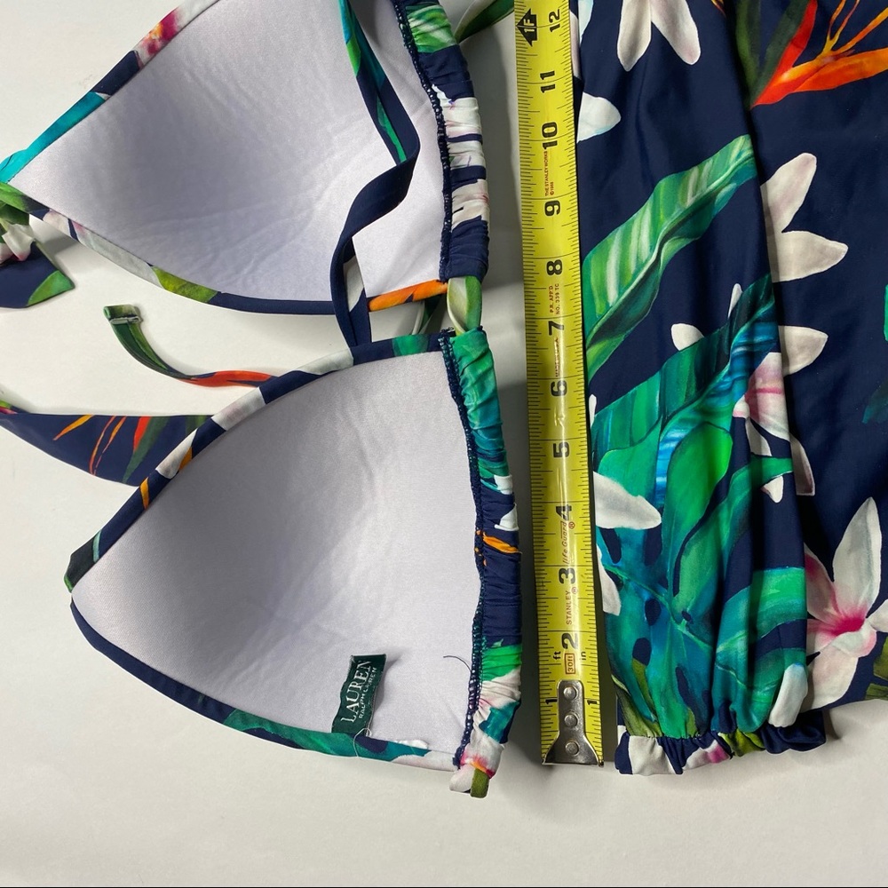 Lauren Ralph Lauren Floral Bikini Watercolor Blue - Picture 11 of 16